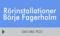 Rörinstallationer Börje Fagerholm logo
